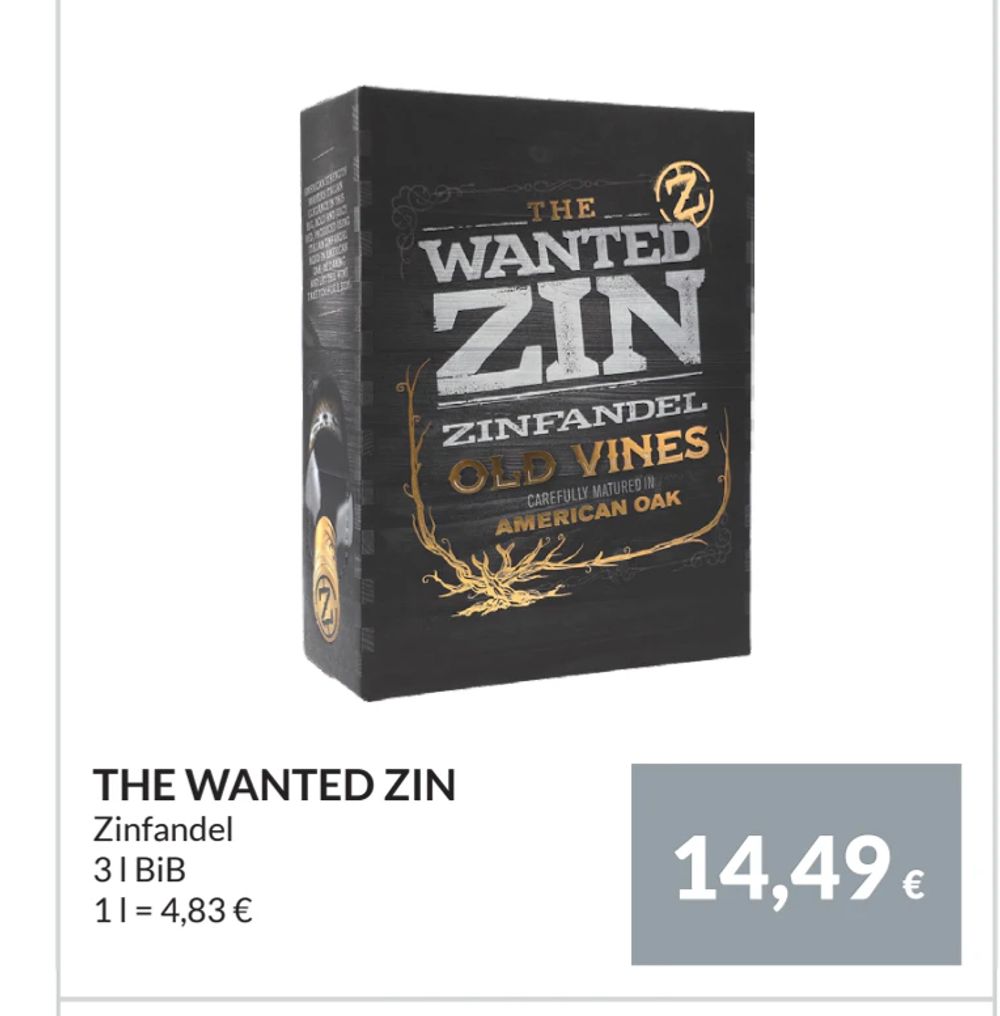 Erbjudanden på THE WANTED ZIN från Nielsen Scan-Shop för 14,49 €