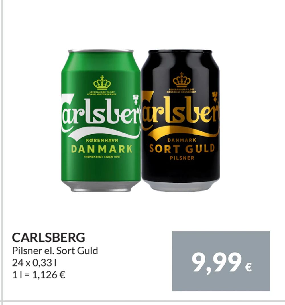 Erbjudanden på CARLSBERG från Nielsen Scan-Shop för 9,99 €