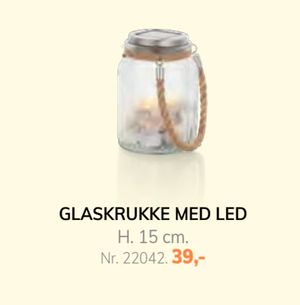 GLASKRUKKE MED LED