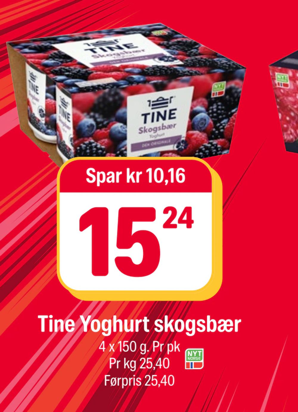 Tine Yoghurt skogsbær