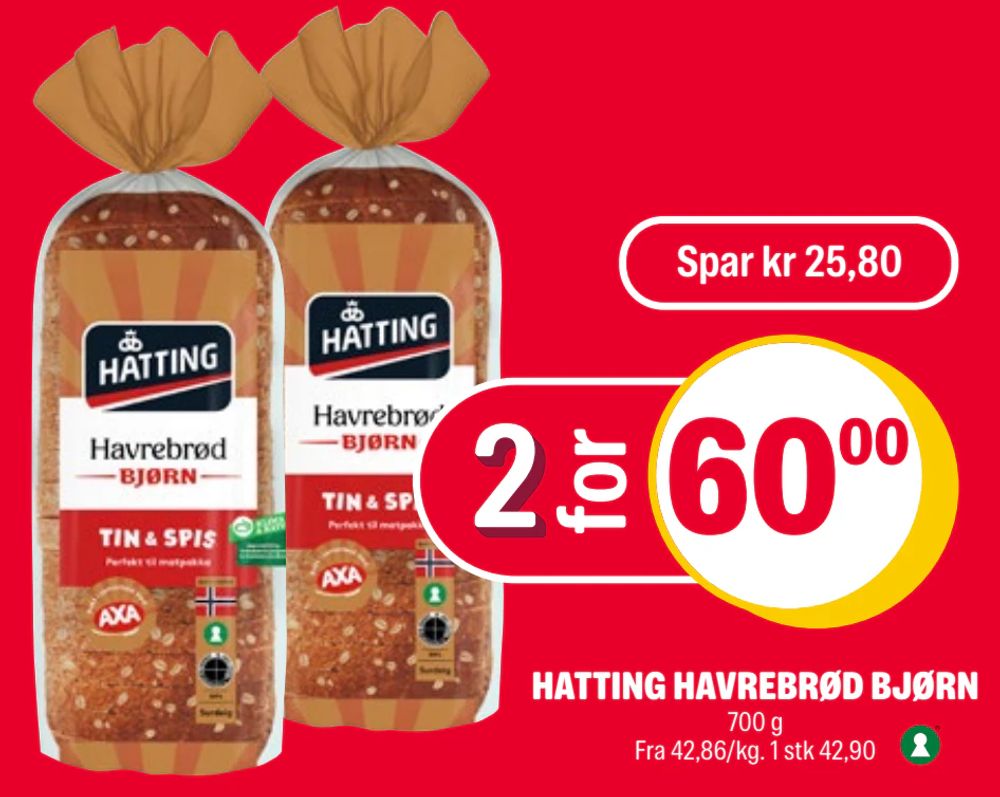 Hatting Havrebrød Bjørn