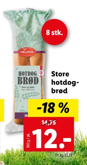Store hotdogbrød