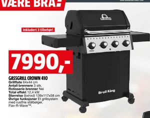 GASSGRILL CROWN 410