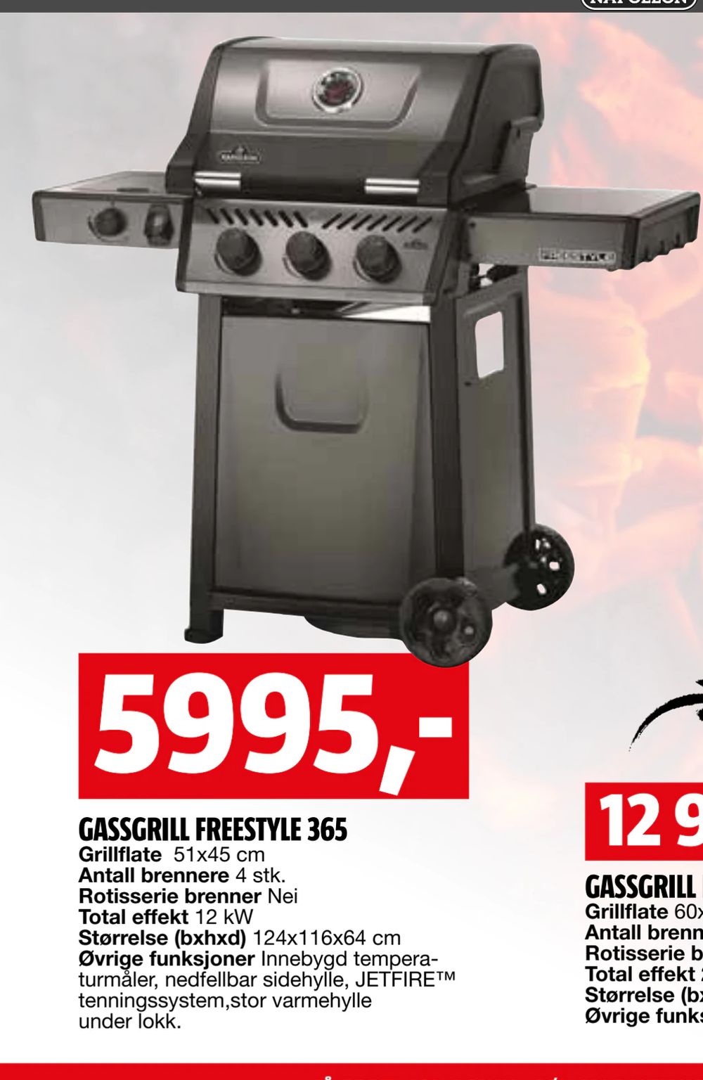 Tilbud på GASSGRILL FREESTYLE 365 fra BAUHAUS til 5 995 kr