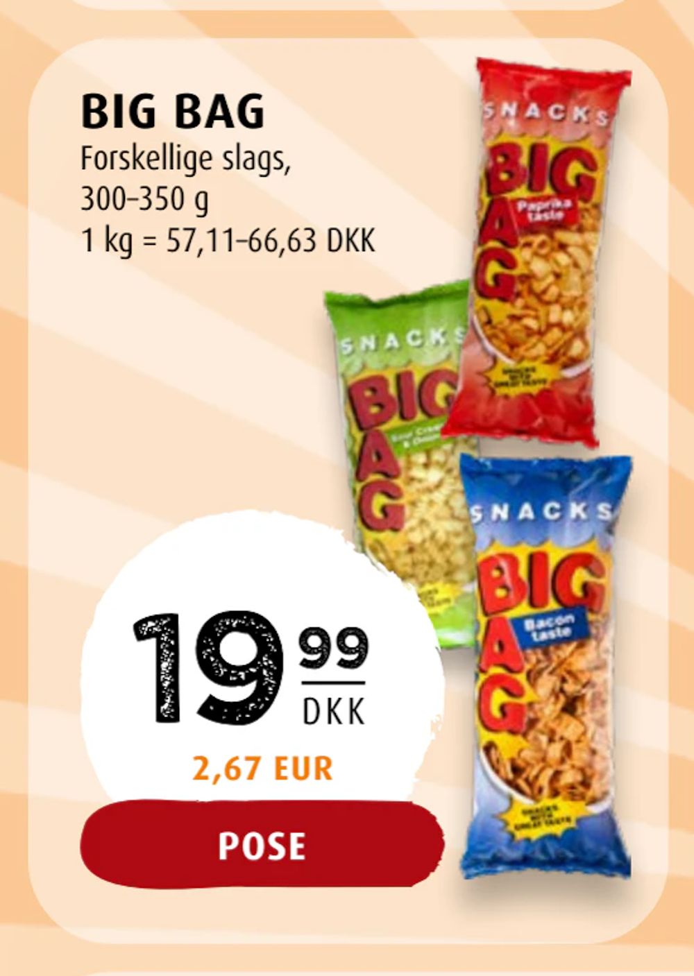 Tilbud på BIG BAG fra Scandinavian Park til 19,99 kr.