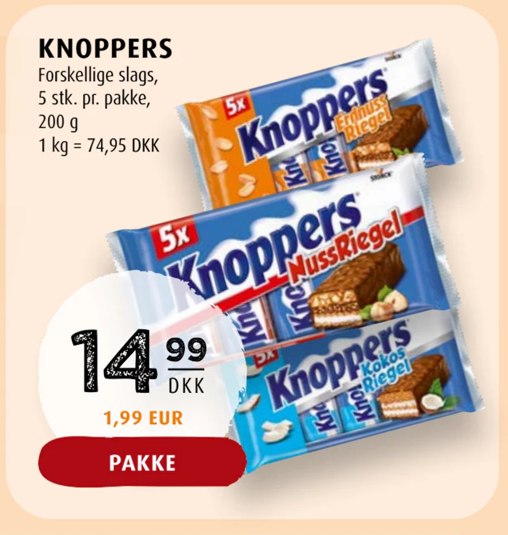 Tilbud på KNOPPERS fra Scandinavian Park til 14,99 kr.