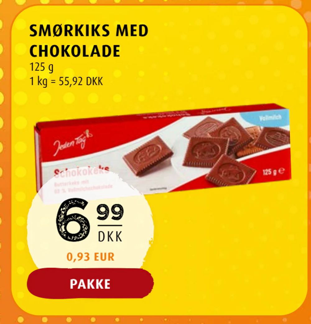 Tilbud på SMØRKIKS MED CHOKOLADE fra Scandinavian Park til 6,99 kr.