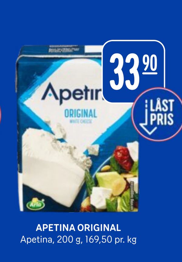 APETINA ORIGINAL Apetina, 200 g, 169,50 pr. kg