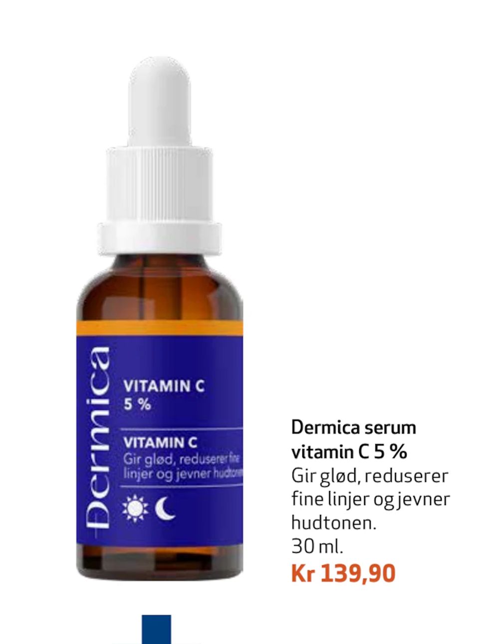Tilbud på Dermica serum vitamin C 5 % fra Apotek 1 til 139,90 kr