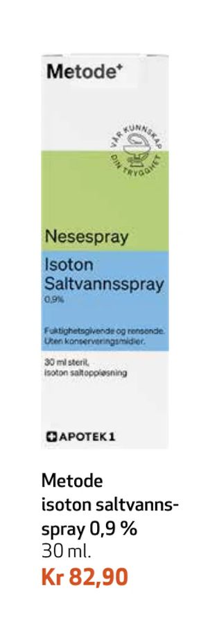 Metode isoton saltvannsspray 0,9 %