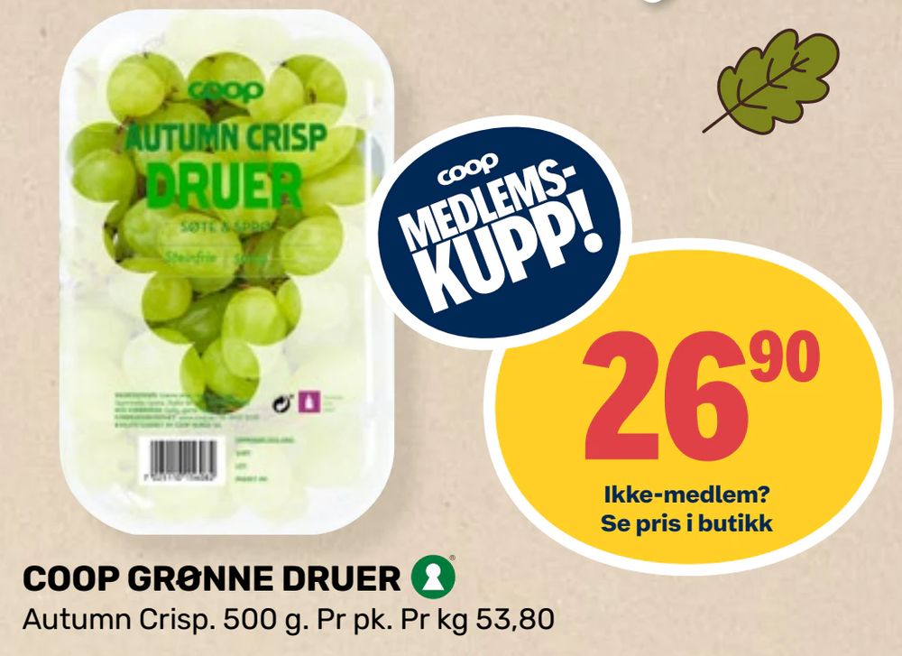 Coop Grønne Druer