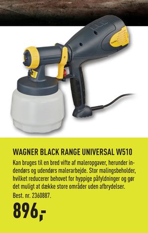 WAGNER BLACK RANGE UNIVERSAL W510