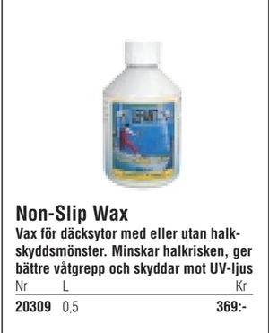Non-Slip Wax