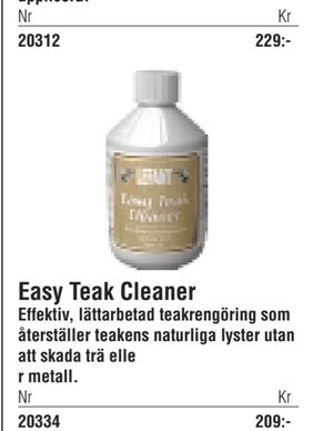 Easy Teak Cleaner