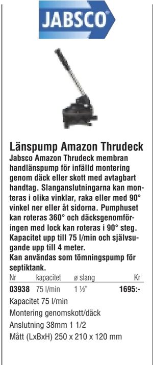 Länspump Amazon Thrudeck