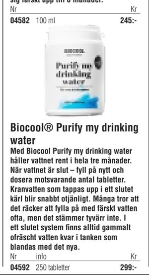 Biocool® Purify my drinking water