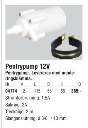 Pentrypump 12V
