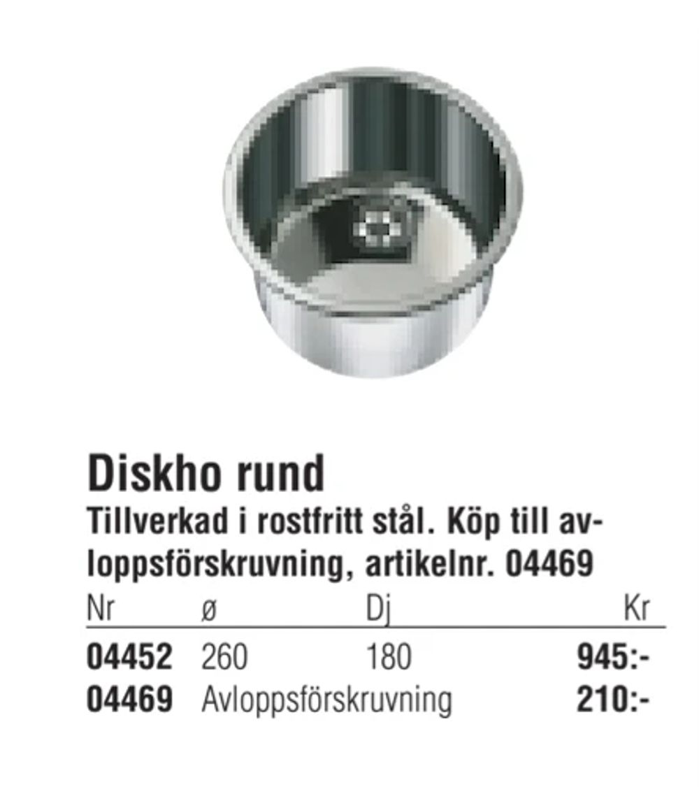 Erbjudanden på Diskho rund från Erlandsons Brygga för 945 kr