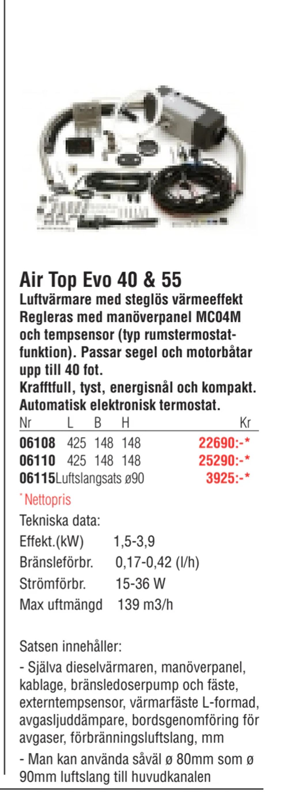Erbjudanden på Air Top Evo 40 & 55 från Erlandsons Brygga för 22 690 kr