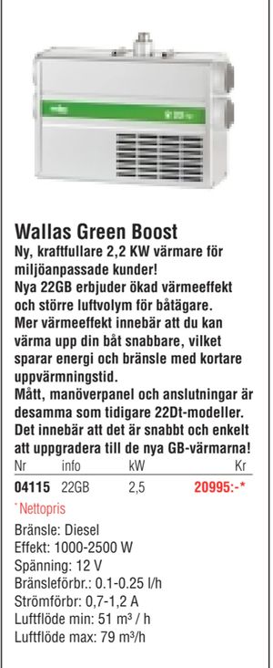 Wallas Green Boost