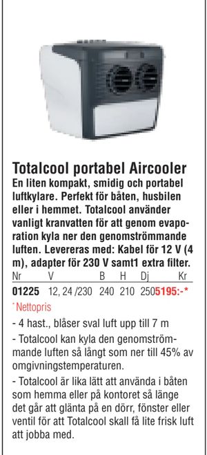 Totalcool portabel Aircooler