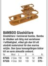 BAMBOO Glashållare