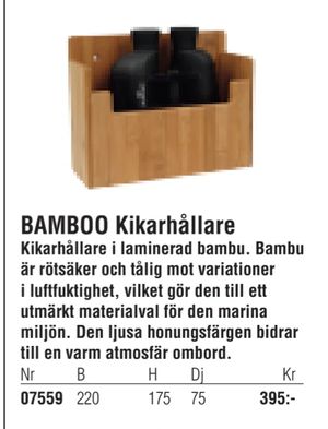 BAMBOO Kikarhållare