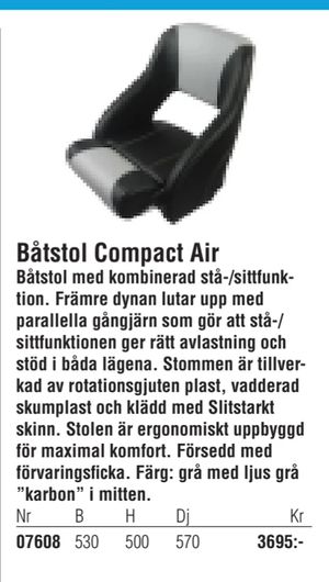 Båtstol Compact Air