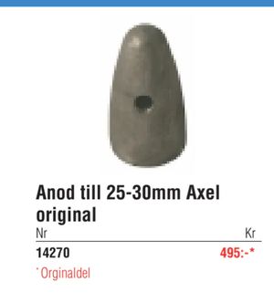 Anod till 25-30mm Axel original
