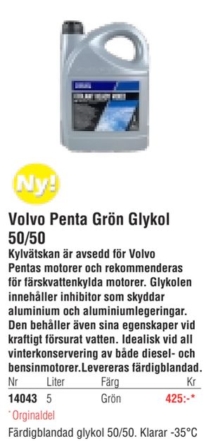 Volvo Penta Grön Glykol 50/50