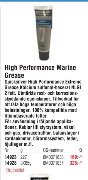 High Performance Marine Grease