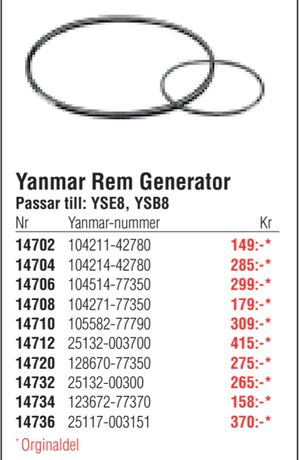 Yanmar Rem Generator