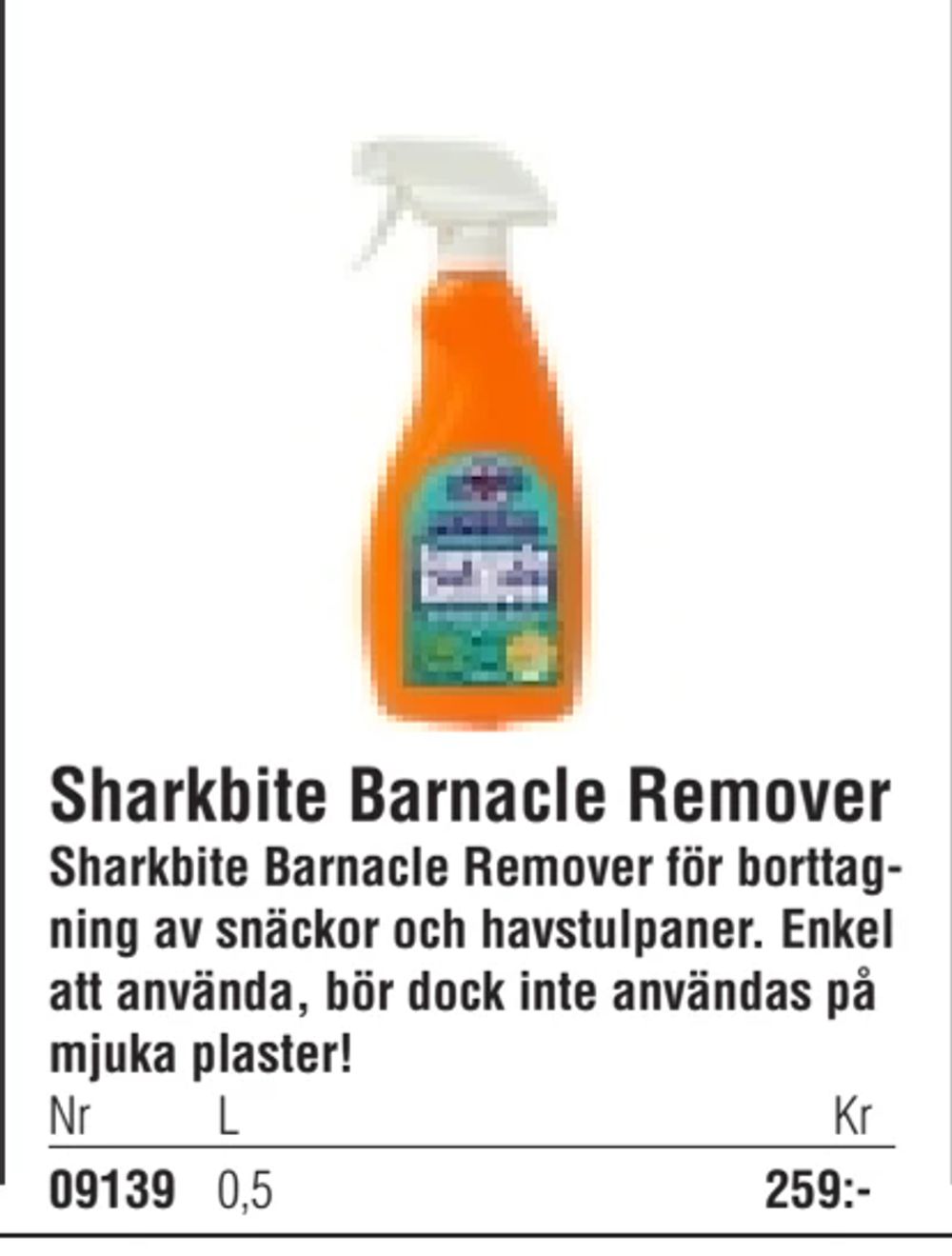 Erbjudanden på Sharkbite Barnacle Remover från Erlandsons Brygga för 259 kr