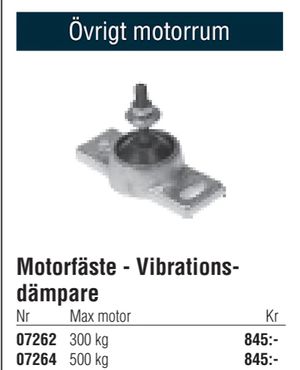 Motorfäste - Vibrationsdämpare