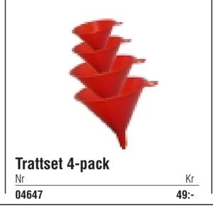 Trattset 4-pack