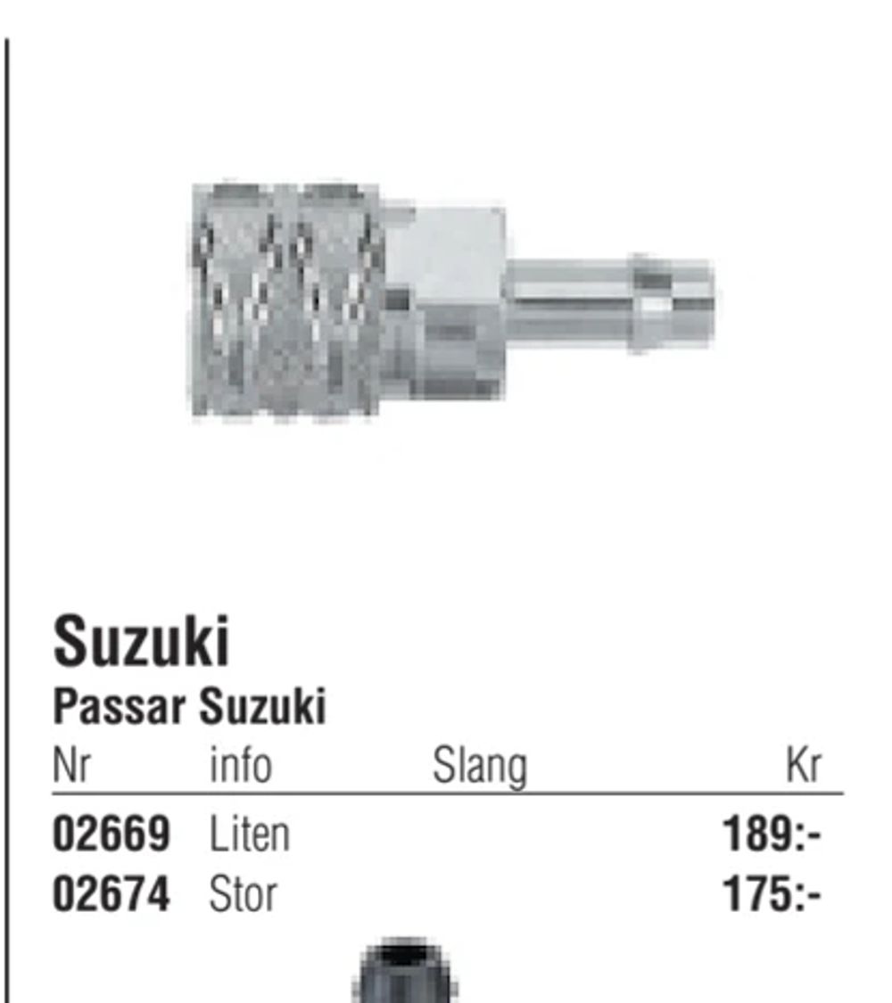 Erbjudanden på Suzuki från Erlandsons Brygga för 175 kr