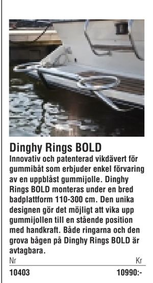 Dinghy Rings BOLD