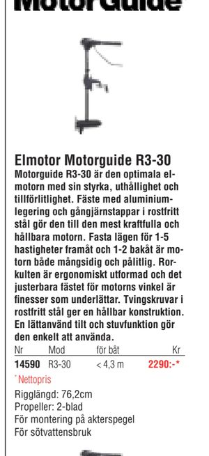 Elmotor Motorguide R3-30