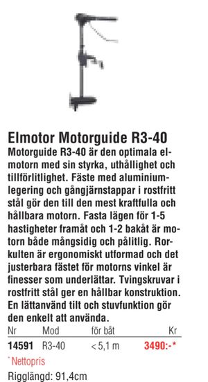 Elmotor Motorguide R3-40