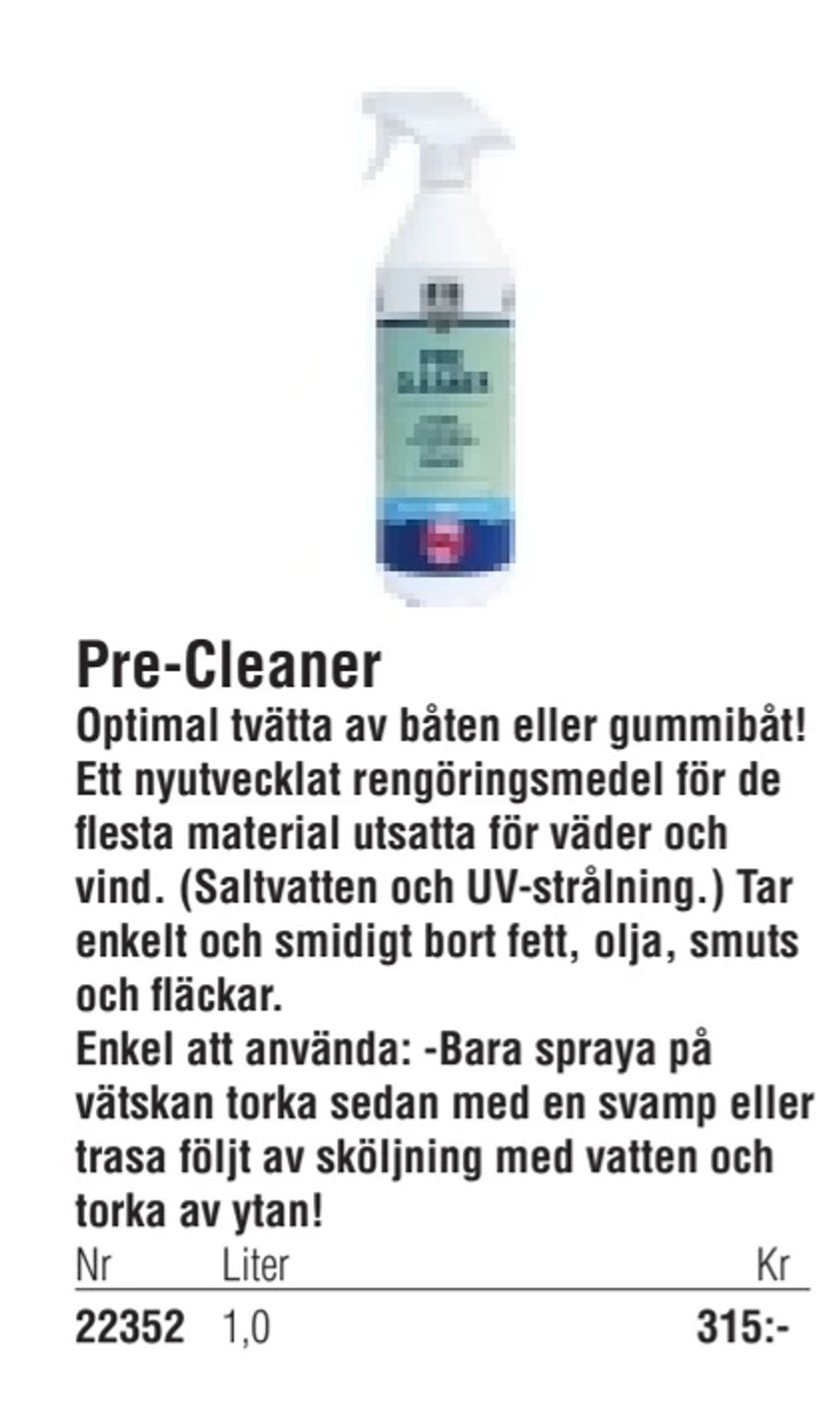 Erbjudanden på Pre-Cleaner från Erlandsons Brygga för 315 kr