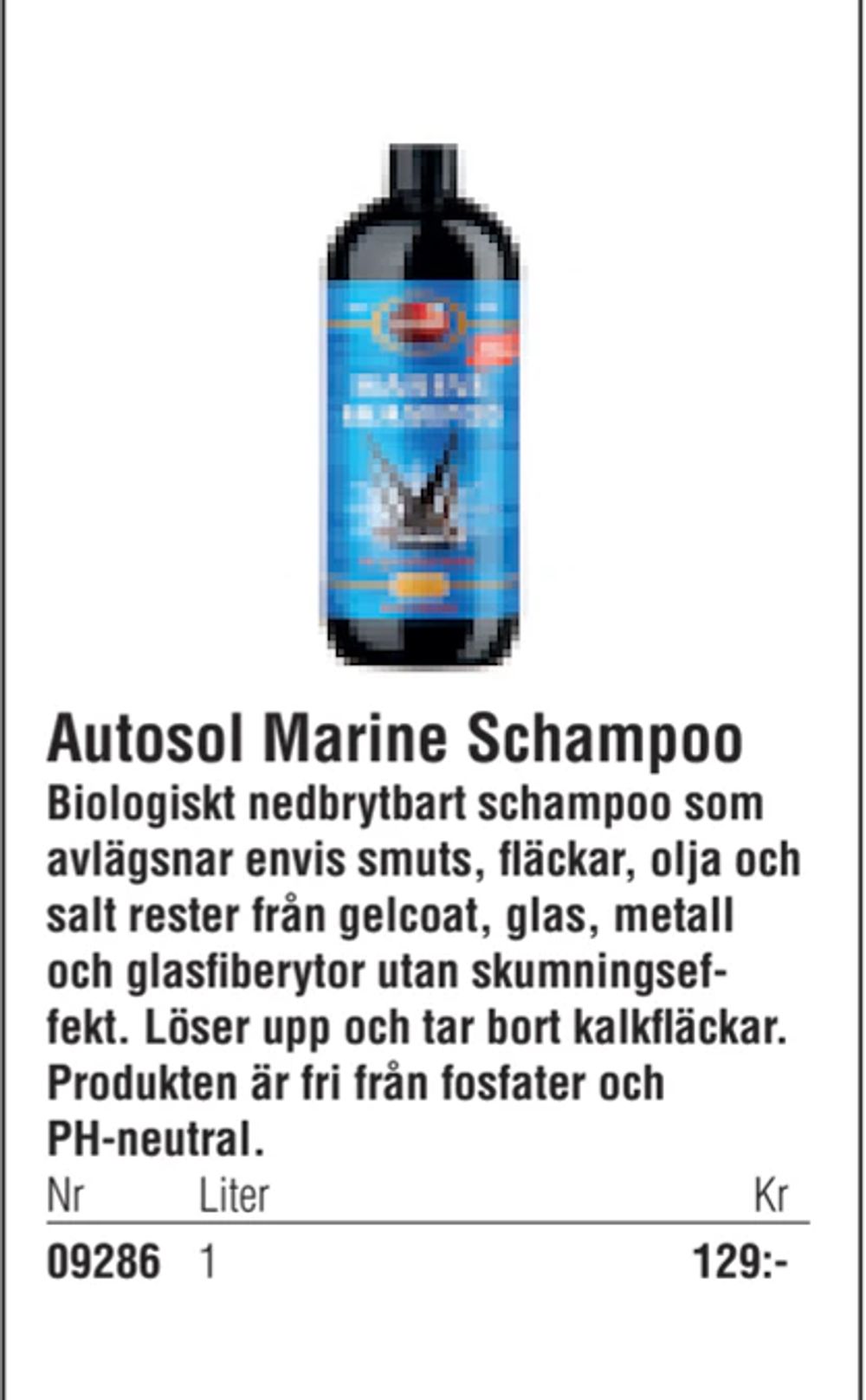 Erbjudanden på Autosol Marine Schampoo från Erlandsons Brygga för 129 kr