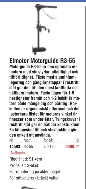 Elmotor Motorguide R3-55