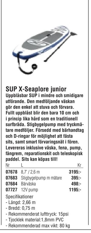 SUP X-Seaplore junior