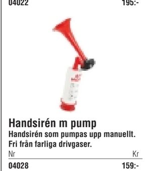 Handsirén m pump