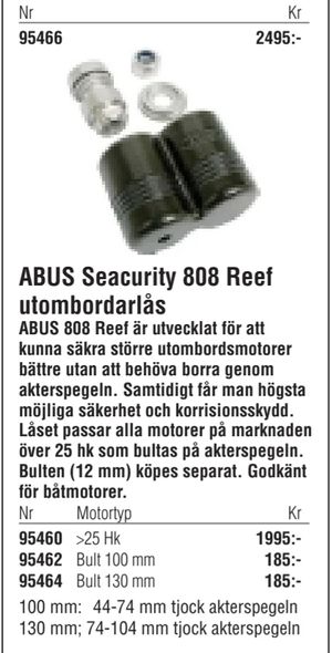 ABUS Seacurity 808 Reef utombordarlås