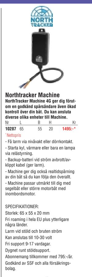 Northtracker Machine