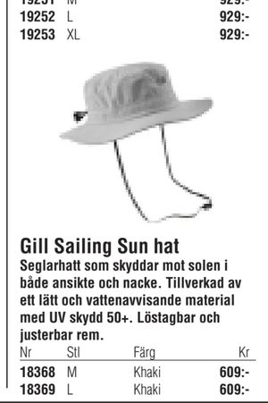 Gill Sailing Sun hat