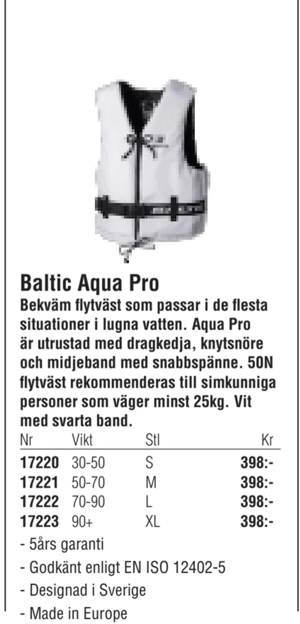 Erbjudanden på Baltic Aqua Pro från Erlandsons Brygga för 398 kr