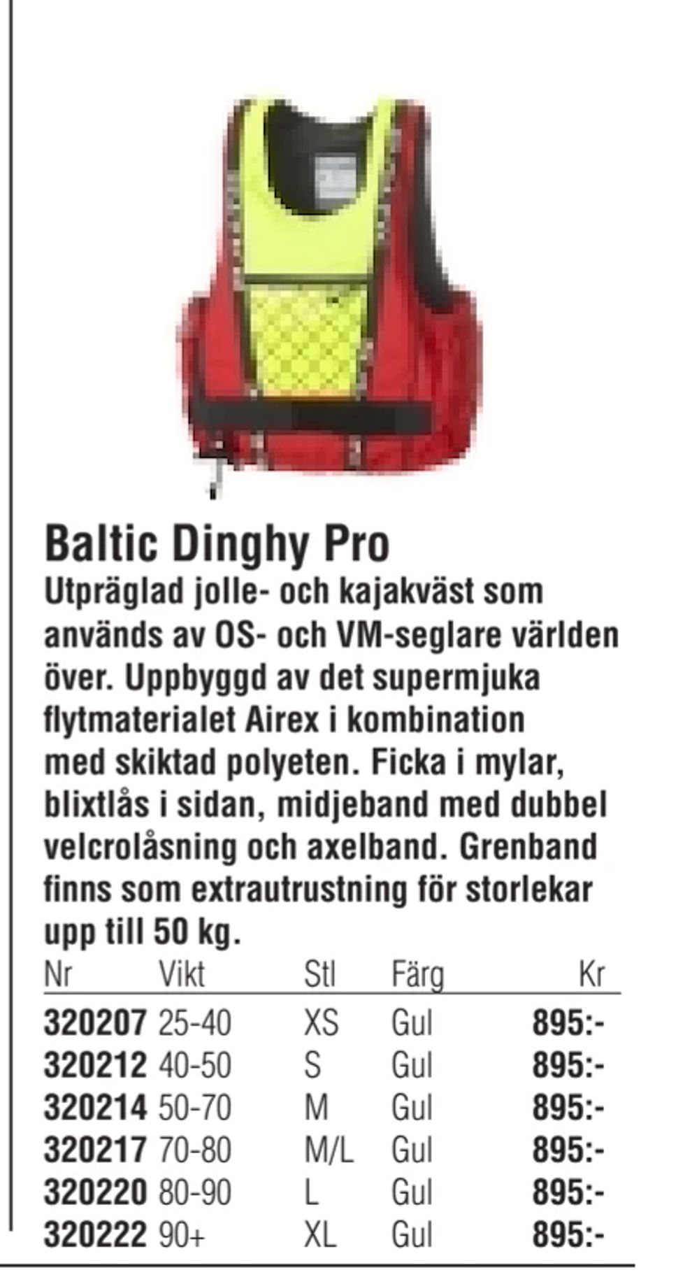 Erbjudanden på Baltic Dinghy Pro från Erlandsons Brygga för 895 kr
