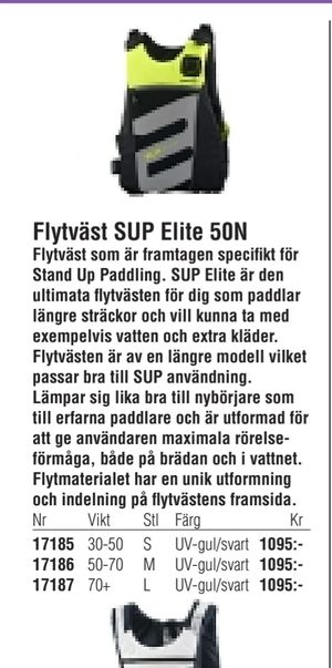 Flytväst SUP Elite 50N
